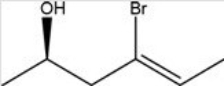 What is the IUPAC name of the following compound?   A) (E,R) -4-bromo-4-hexen-2-ol B) (Z,R) -4-bromo-4-hexen-2-ol C) (E,S) -4-bromo-4-hexen-2-ol D) (Z,S) -4-bromo-4-hexen-2-ol