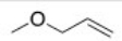 What is the common name of the following compound?   A) Methyl vinyl ether B) Allyl methyl ether C) Propenyl methyl ether D) Methylene propylene ether