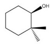 What is the IUPAC name of the following compound?   A) R-2,2-dimethylcyclohexanol B) S-2,2-dimethylcyclohexanol C) R-1,1-dimethyl-2-cyclohexanol D) S-1,1-dimethyl-2-cyclohexanol