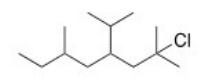 What is the IUPAC name of the following compound?   A) 2-Chloro-4-isopropyl-2,6-dimethyloctane B) 2-Chloro-4-isopropyl-2,7-dimethylnonane C) 2,6-Dimethyl-2-chloro-4-isopropyloctane D) 7-Chloro-5-isopropyl-3,7-dimethyloctane