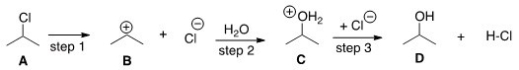 The DG° (free energy change) for the conversion of A to B is predicted to be which of the following?   A) DG° = 0 B) DG° < 0 C) DG° > 0 D) Cannot be determined from the information provided