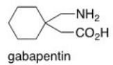 How many stereogenic centers are present in gabapentin,used clinically to treat seizures and certain types of chronic pain?   A) 0 B) 1 C) 2 D) 3