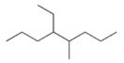 What is the IUPAC name for the following compound?   A) 4-Ethyl-5-methyloctane B) 4-Methyl-5-ethyloctane C) 4-Methyl-3-propylheptane D) 4-Methyl-5-propyloctane