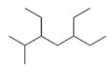 What is the IUPAC name for the following compound?   A) 3,5-Diethyl-6-methylheptane B) 3,5-Diethyl-2-methylheptane C) 3-Ethyl-5-isopropylheptane D) 5-Ethyl-3-isopropylheptane
