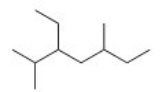What is the IUPAC name for the following compound?   A) 5-Ethyl-3,6-dimethylheptane B) 3-Ethyl-2,5-dimethylheptane C) 3-Ethyl-2,5-dimethyloctane D) 5-Ethyl-3,6-dimethyloctane