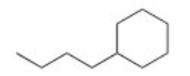 What is the IUPAC name for the following compound?   A) 1-Butylcyclohexane B) Cyclohexanebutane C) 1-Cyclohexylbutane D) Butylcyclohexane