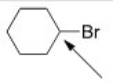 The indicated carbon atom is:   A) Electrophilic because it is electron-deficient. B) Nucleophilic because it is electron-deficient. C) Electrophilic because it is electron-rich. D) Nucleophilic because it is electron-rich.