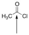 The indicated bond is:   A) Nucleophilic because it is electron-deficient. B) Electrophilic because it is electron-rich. C) Nucleophilic because it is electron-rich. D) Electrophilic because it is electron-deficient.