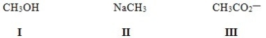 In which of the following ions does carbon have a formal charge?   A) I B) II C) III D) None of these