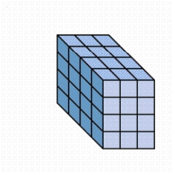 Find the volume of each solid by counting the number of cubic centimeters in each box. ​   ​ __________ cm<sup>3</sup>