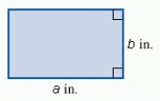 Find the area of the shaded region. ​   ,     ​ A)  54 in.<sup>2</sup> B)  12 in.<sup>2</sup> C)  13.5 in.<sup>2</sup> D)  27 in.<sup>2</sup> E)  24 in.<sup>2</sup>