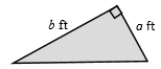 Find the area of the shaded region. (Assume that given measurements are exact, and round approximate answers to the nearest tenth of a square unit.)  ​   ,   ​   A)  ​16 ft<sup>2</sup> B)  ​4 ft<sup>2</sup> C)  10​ ft<sup>2</sup> D)  ​8 ft<sup>2</sup> E)  ​20 ft<sup>2</sup>