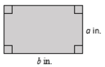 Find the area of the shaded region. (Assume that given measurements are exact, and round approximate answers to the nearest tenth of a square unit, if required.)   ​,   ​   ​ __________ in.<sup>2</sup>
