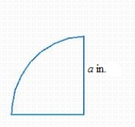 Find the distance around the figure below by using the appropriate formula. Round your answer to two decimal places. ​   ​ Where   ​ __________in.