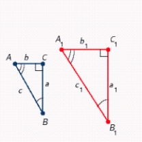 Given two similar triangles, as shown in the figure, find b​<sub>1</sub>. ​   ​   ​ A)    ​ B)    ​ C)    ​ D)    ​ E)   