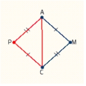 Name the corresponding parts of the triangles. Single and double marks are used to indicate segments of equal length. ​   ​ A)    ​ B)    ​ C)    ​ D)    ​ E)   