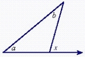 Find the measure of the indicated exterior angle in the triangle, when   . ​   ​ A)    B)    C)    D)    E)   