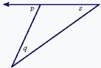 Use algebra to find the value of x in the triangle, when   . ​   ​ A)    B)    C)    D)    E)   