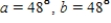Find the measure of the third angle in the triangle, when   . ​   ​ __________°