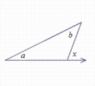 Find the measure of the indicated exterior angle in the triangle, when   . ​   ​ __________°