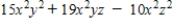 Factor the expression. ​   ​ A)    B)    C)    D)    E)  not factorable