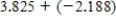 Carry out the operations with decimal forms. ​   ​ A)  1.637 B)  - 1.637 C)  6.013 D)  - 6.013 E)  2.637