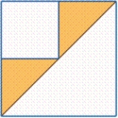 Consider a square as shown in the figure. Find the total length of the four segments making up the stairs. ​ ​   5 in 5 in ​ A)  2.5 in. B)  10 in. C)  15 in. D)  5 in. E)  20 in.