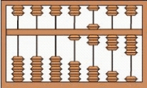 One of the oldest devices used for calculation is the abacus, as shown in the sample figure. Each rod names one of the positions we use in counting. Each bead on the bottom represents one unit in that column and each bead on the top represents 5 units in that column. The number illustrated in the sample figure below is 1,734. ​ Sample   ​ Choose an abacus to show 10,905. ​ A   B   ​ ​ C   D   ​ A)  C B)  B C)  D D)  A E)  none of these