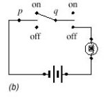 Using switches, design a circuit that would find the truth values for the statement. ​   ​       ​ A)  c B)  b C)  a