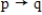 Write the negation of the compound statement ​ ​  