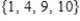 <strong>Perform the given operations. Let U = {1, 2, 3, 4, 5, 6, 7, 8, 9, 10} (U represents the universal set). </strong> A) B) C) D) E)