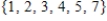 <strong>Let U = {1, 2, 3, 4, 5, 6, 7}, A = {1, 2, 3, 5} and C = {1, 4, 7}. List all the members of the following set. </strong> A) B) C) D) E)