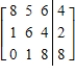 Write a system of equations that has the given augmented matrix. ​   ​ A)  ​   B)  ​   C)  ​   D)  ​   E)  ​  