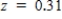 What percent of the total population is found between the mean and the z-score?     A)  17.17% B)  22.17% C)  12.17% D)  11.79% E)  27.17%