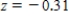 What percent of the total population is found between the mean and the z-score? Round your answer to two decimal places.     ​ __________%