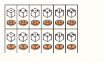 Suppose that you toss a coin and roll a die. The sample space is shown in the figure. What is the probability of obtaining heads and a two? ​  