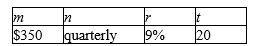 Find the value of the annuity at the end of the indicated number of years. Assume that the interest is compounded with the same frequency as the deposit. ​   A)  $77,717.44 B)  $76,123.47 C)  $76,691.15 D)  $78,069.56 E)  $57,068.70