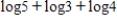 Use the properties of logarithms to write the following expression as a single logarithm with a coefficient of 1. ​   ​ A)    B)    C)    D)    E)   