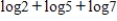 Use the properties of logarithms to write the following expression as a single logarithm with a coefficient of 1. ​  