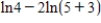 Use the properties of logarithms to write each expression as a single logarithm with a coefficient of 1. ​  