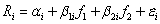 a. The model is:   where:   is the return on stock i   is the factor change in interest rate   is the factor change in temperature   is the intercept of stock i   is the exposure of stock i to factor 1   is the exposure of stock i to factor 2. We could use a regression to estimate the exposures. A casual look at the data suggests that the second factor has no (or little) influence on stock returns   b. The intercept and exposure to the first factor are estimated approximately at:   for all stocks            
