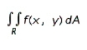 Evaluate the double integral   for the function   and the region   .   and   is bounded by   ,   ,   and   . A)    B)    C)    D)    E)   