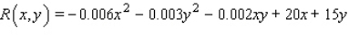 The total daily revenue (in dollars) that Weston Publishing realizes in publishing and selling its English-language dictionaries is given by   where x denotes the number of deluxe copies and y denotes the number of standard copies published and sold daily.The total daily cost of publishing these dictionaries is given by   dollars.Determine how many deluxe copies and how many standard copies Weston should publish each day to maximize its profits.Please round the answers to the nearest integer. __________ deluxe copies __________ standard copies What is the maximum profit realizable? Please round the answer to the nearest dollar. $__________