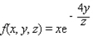 Find the first partial derivatives of the function.   A)        B)        C)        D)       