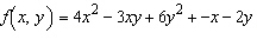 Find the second order partial derivative of the following function.Show that the mixed partial derivative   and   are equal.   A)      B)      C)      D)      E)     