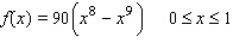 Determine whether the given function is a probability density function on the specified interval.  
