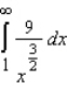 Evaluate the following improper integral whenever it is convergent.   A) 17 B) 26 C) 8 D) 18 E) the integral is divergent