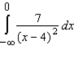 Evaluate the following improper integral whenever it is convergent.   A)    B)    C)    D)    E) the integral is divergent