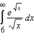 Evaluate the following improper integral whenever it is convergent.   A) 4 B) -1 C) 1 D) 7 E) the integral is divergent