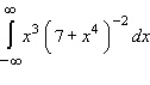 Evaluate the following improper integral whenever it is convergent.  